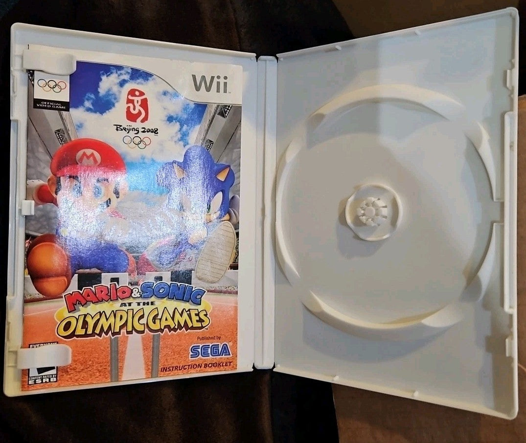 Mario & Sonic at the Olympic Games -(Wii)  No Game. Case + Artwork + Manual OnLY