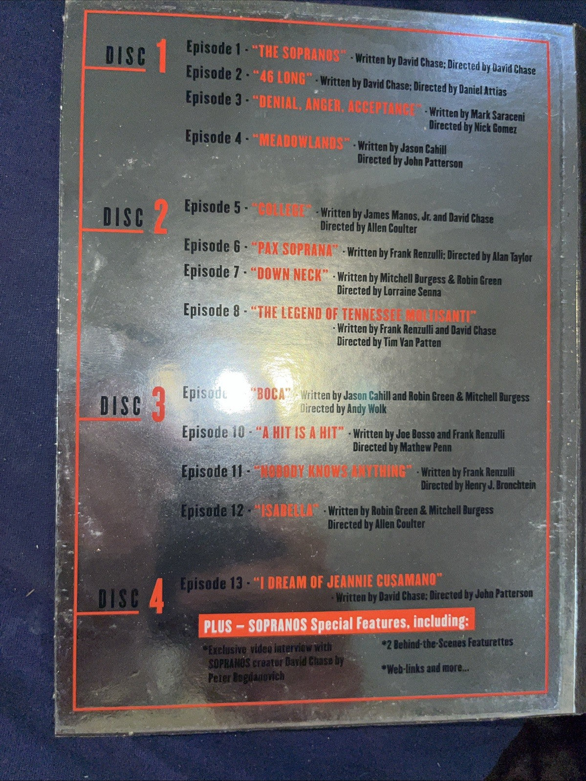 The Sopranos - The Complete First Season (DVD, 2000, 4-Disc Set, DVD Collection)