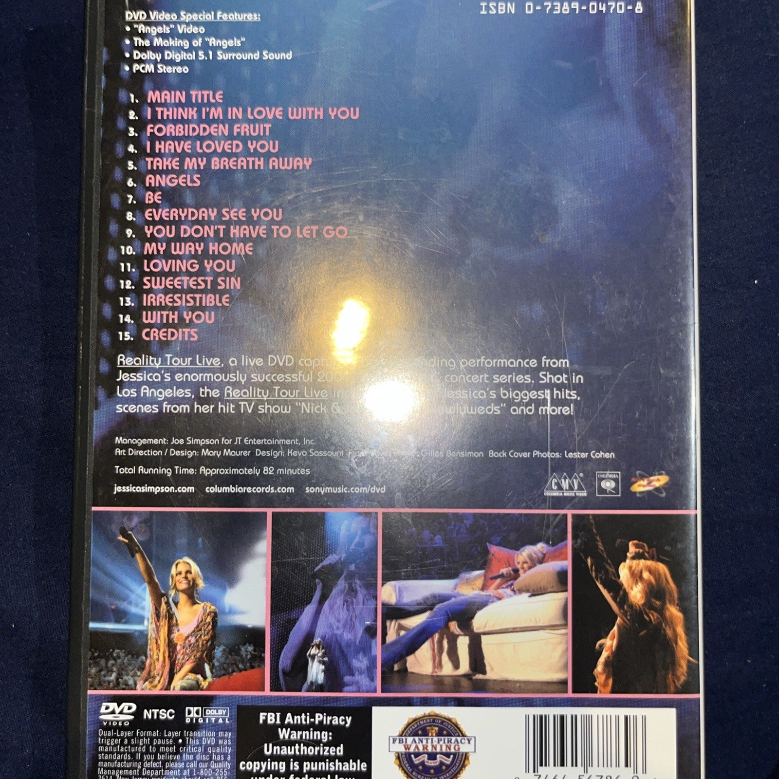 Reality Tour Live (DVD, 2004) Jessica Simpson