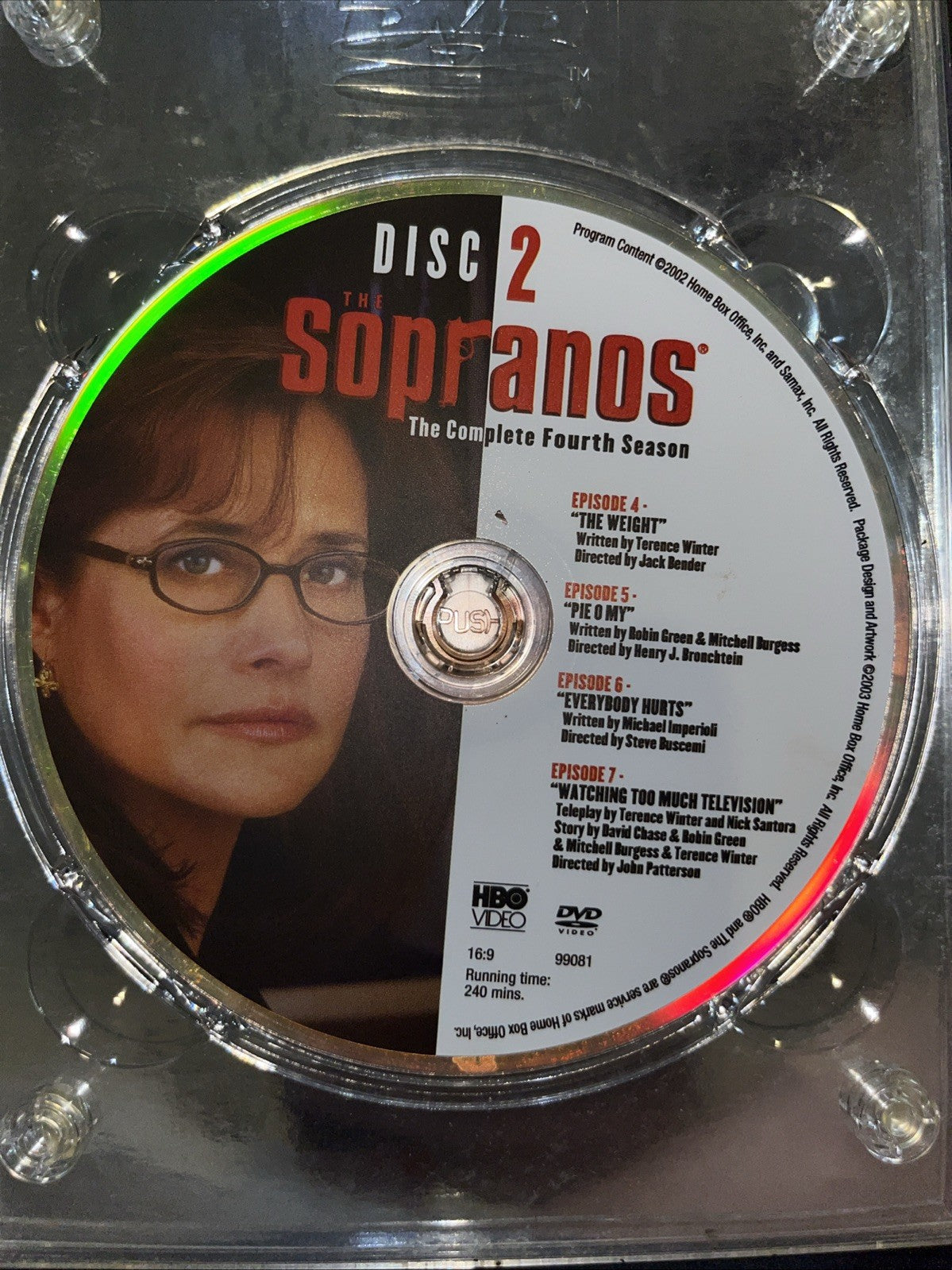 The Sopranos: the Complete Fourth Season (DVD, 2002) Tested.