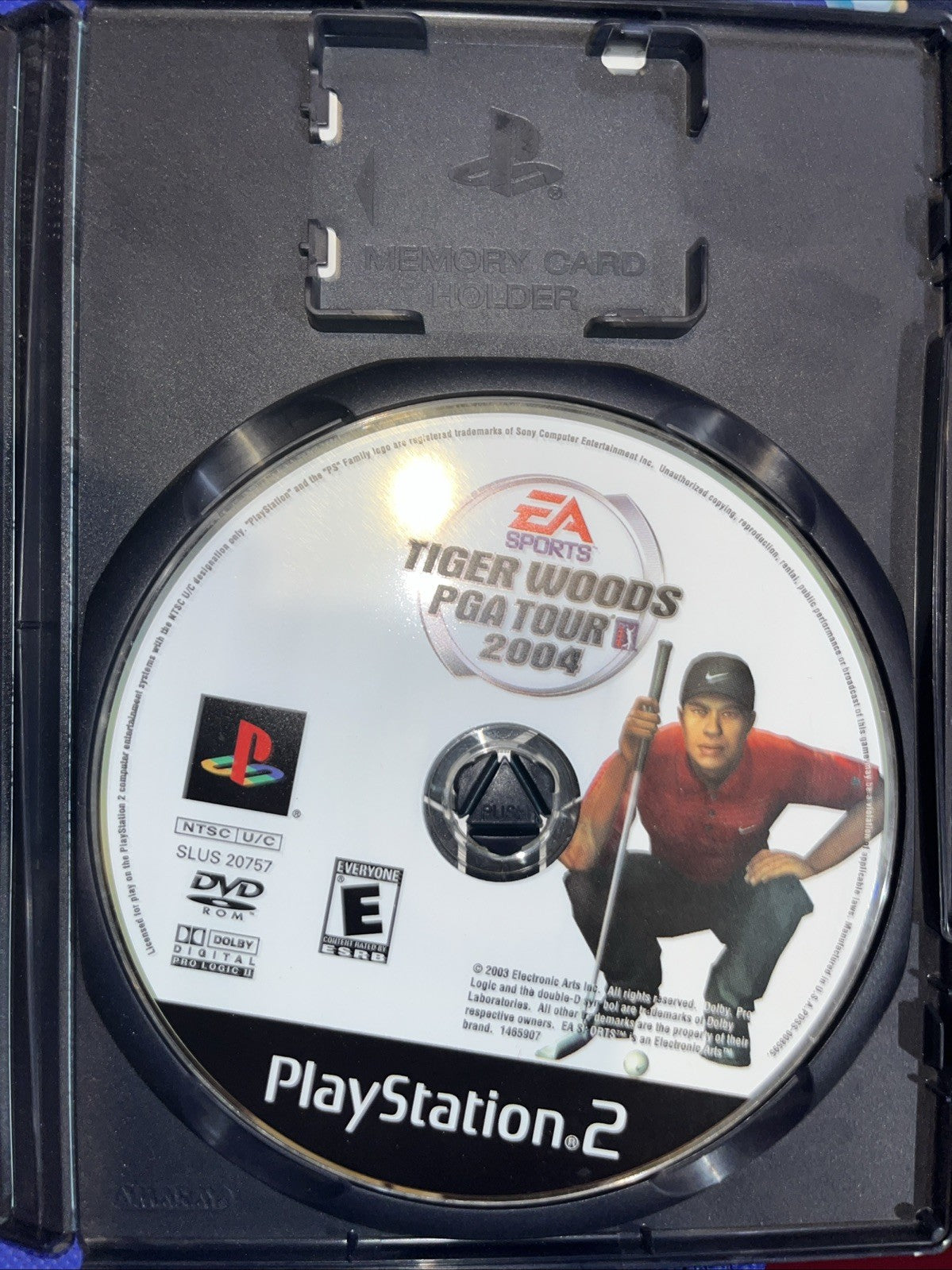 Tiger Woods PGA Tour 2004 (PS2) Original Case + Manual + Tested Disc
