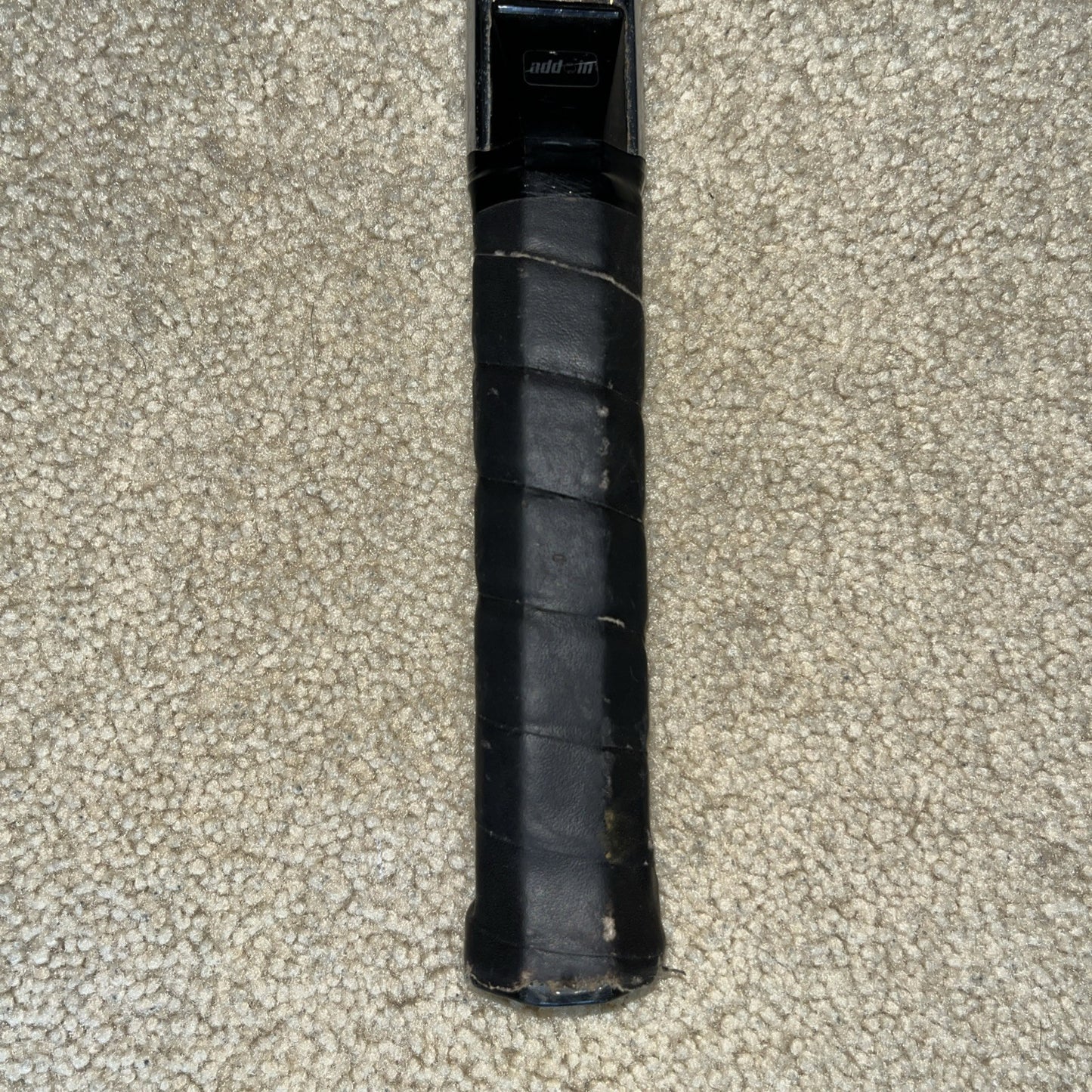 VIntage Jason Empire Add In Tennis Racket 4-3/8. W/Yamaha Vinyl Zipper Case