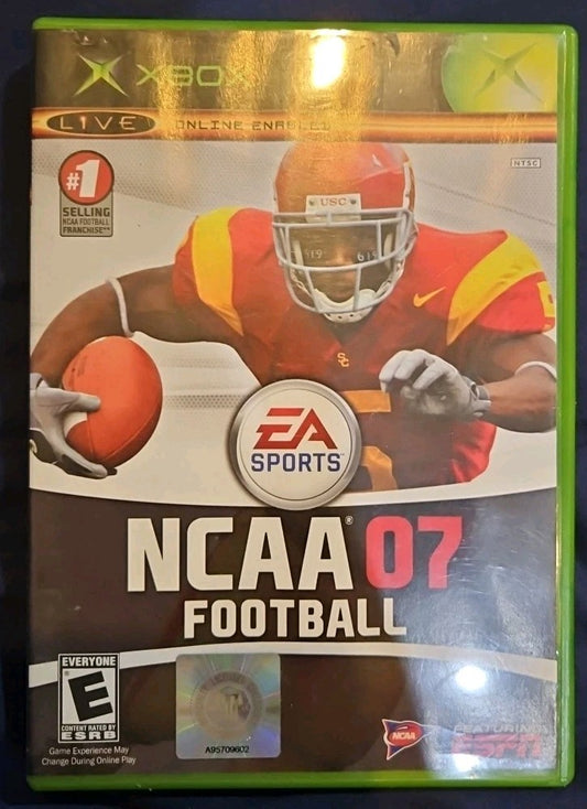 NCAA Football 07 (Microsoft Xbox, 2006) Tested. No Scratches. New Case