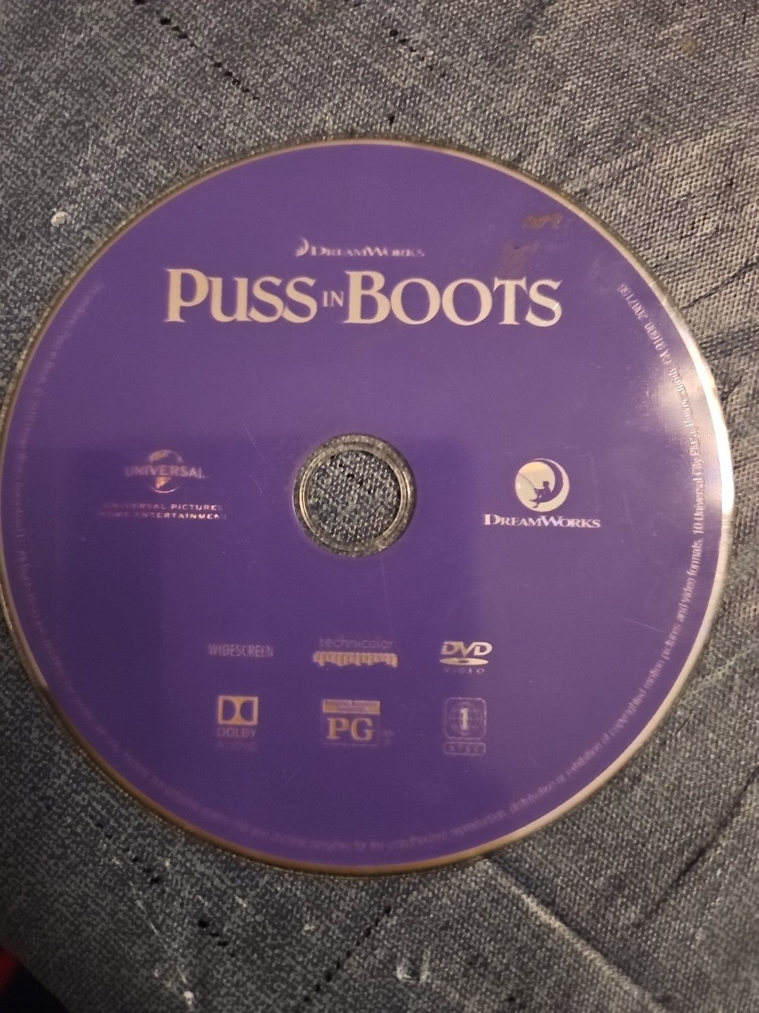 Puss & Boots (DVD) DISC ONLY