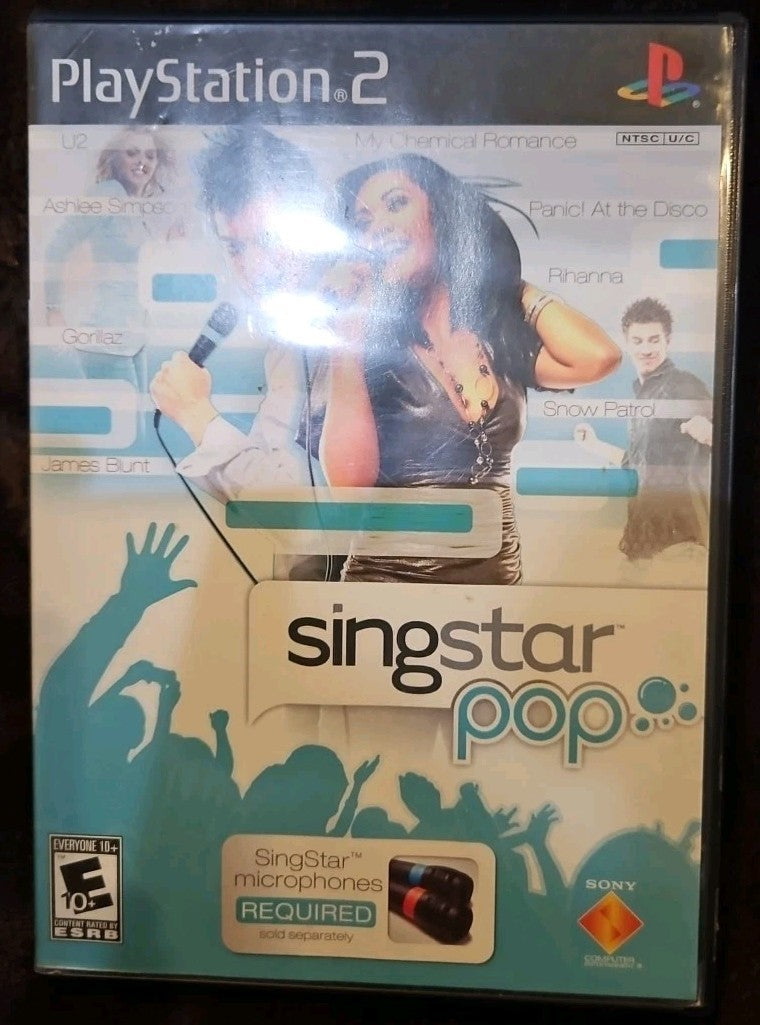 Singstar Pop - Sony PlayStation 2. No Game. Case + Artwork + Manual ONLY