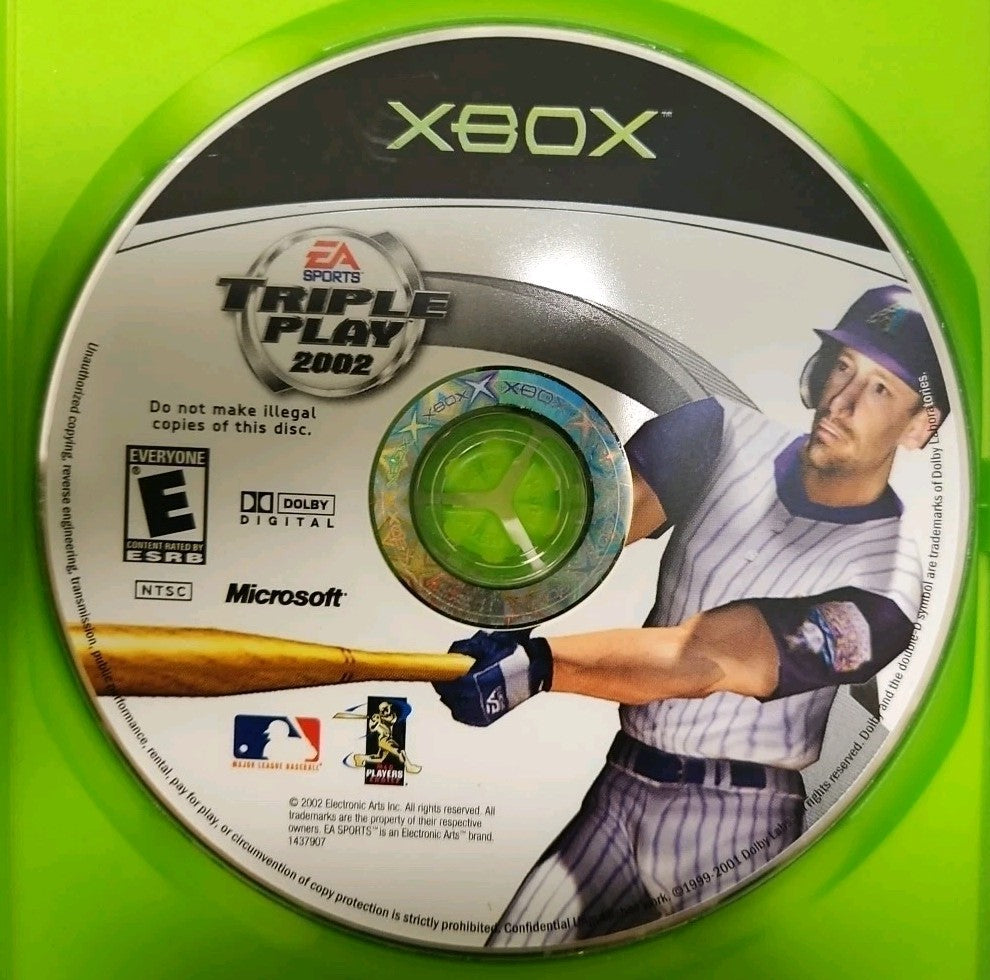 Triple Play 2002 (Xbox) Tested. No Scratches. New Case