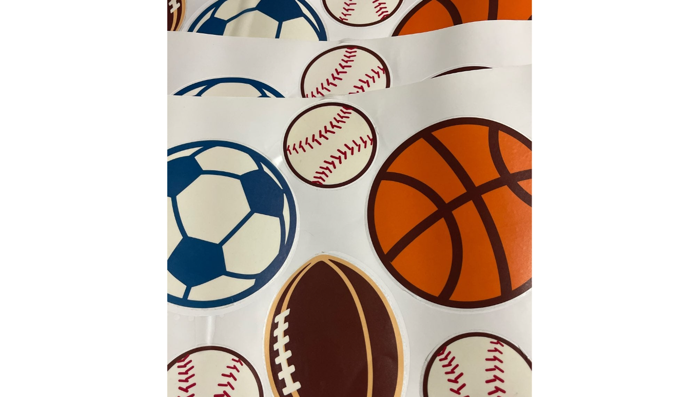 Circo Sports Balls Wall Decals - 30 Stickers on 3 Sheets - Jumbo