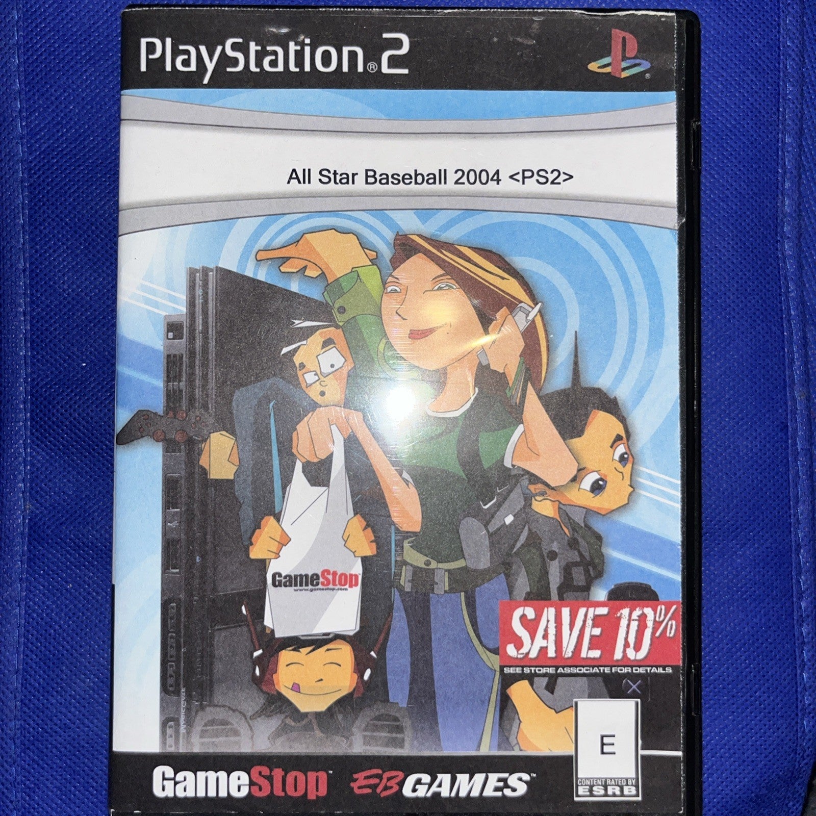 All-Star Baseball 2004 (PS2) GameStop Cover + Tested Disc