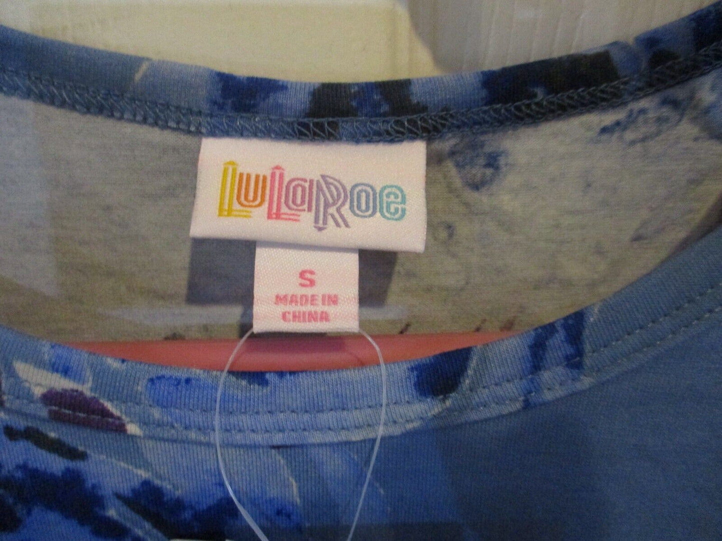 LuLaRoe NWT Melissa Blue Purple Floral Small