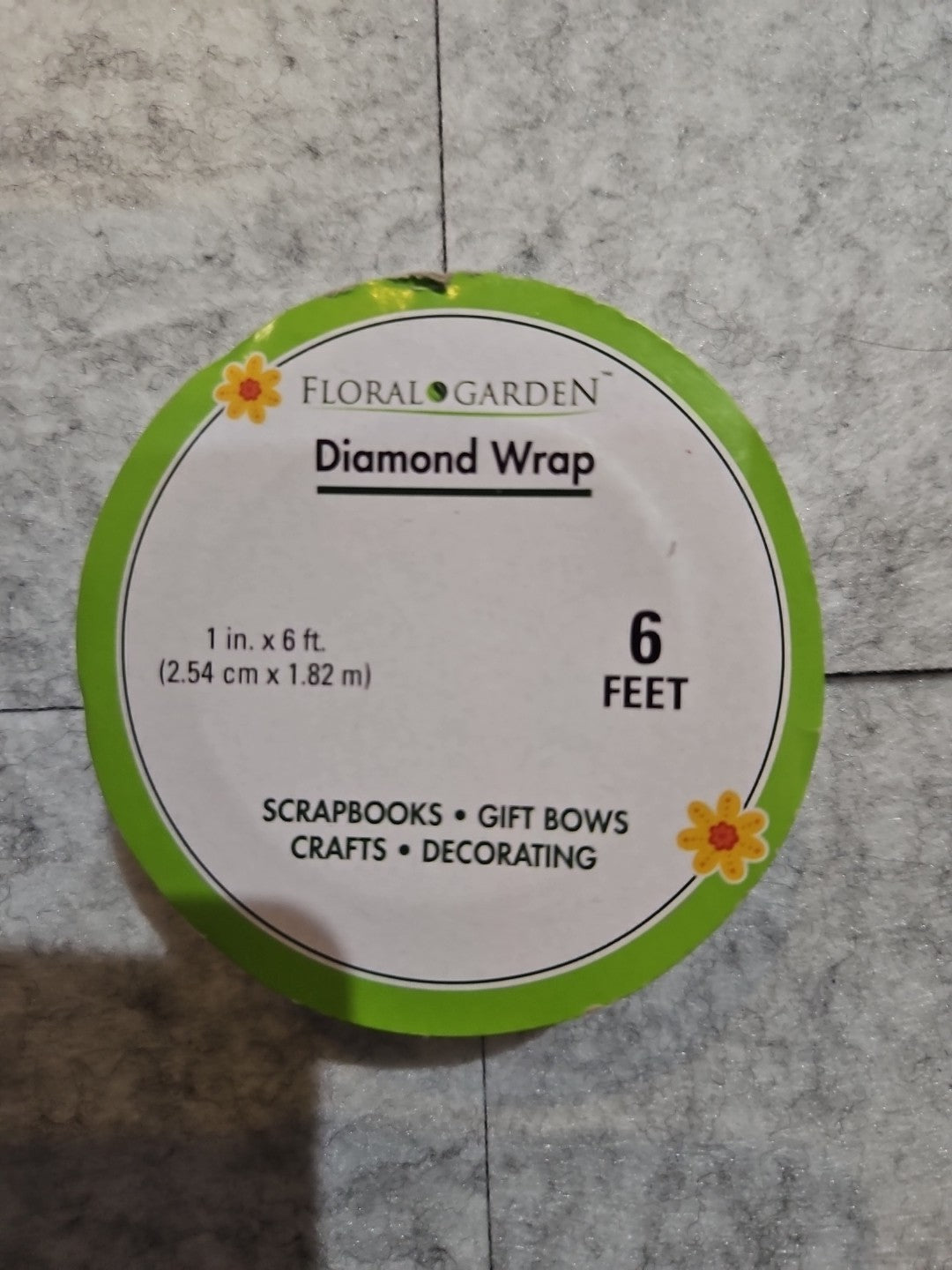 Floral & Garden Diamond Wrap 6 Feet X 1 Inch