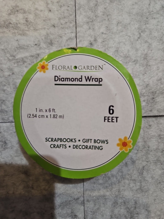 Floral & Garden Diamond Wrap 6 Feet X 1 Inch