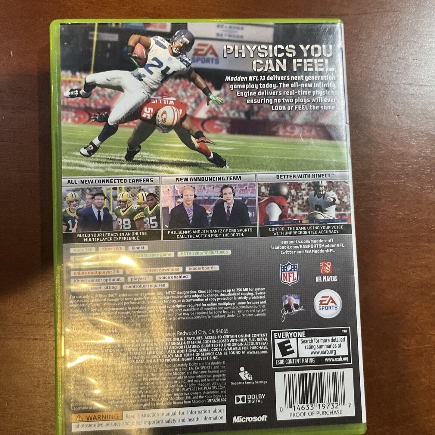 Madden NFL 13 (Microsoft Xbox 360, 2012) Tested. NEW CASE. RESEALED