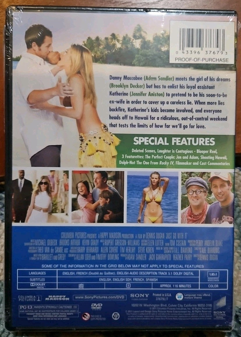 Just Go with It (DVD, 2011) New Sealed