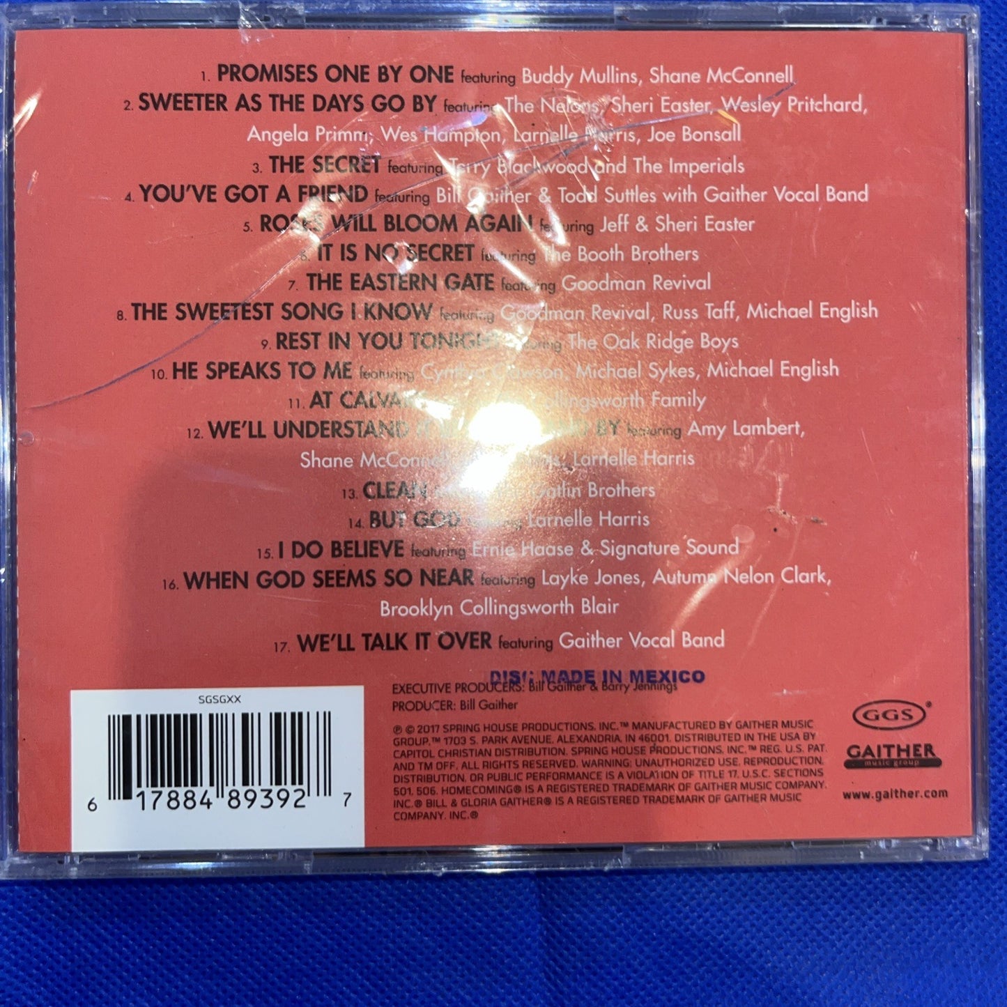 Sweeter As the Days Go by by Gaither, Bill & Gloria (CD, 2017) Sealed