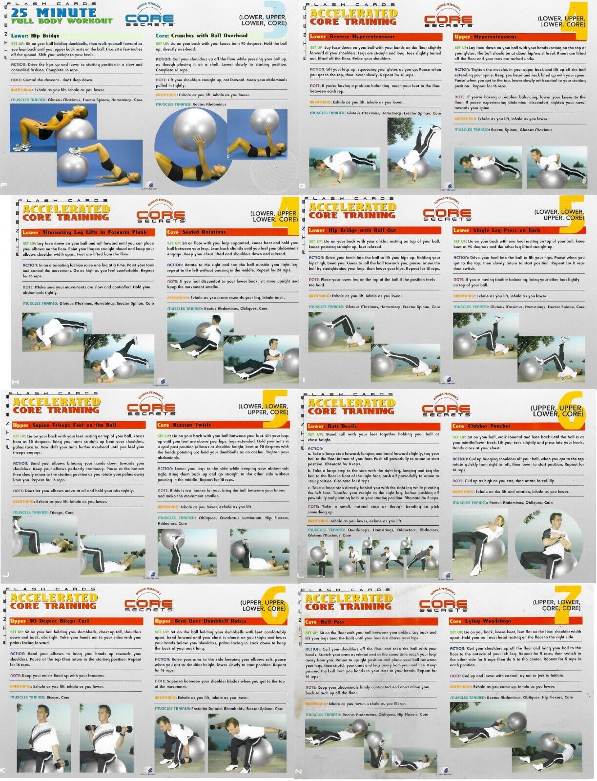 Gunnar’s Core Secrets 5 DVDs w/ Sand Weights