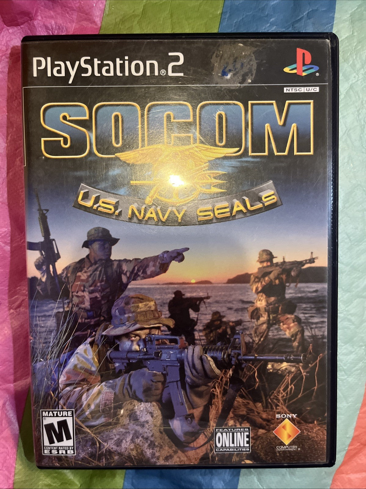 SOCOM: U.S. Navy SEALs (PS2) CIB. No Manual. Tested