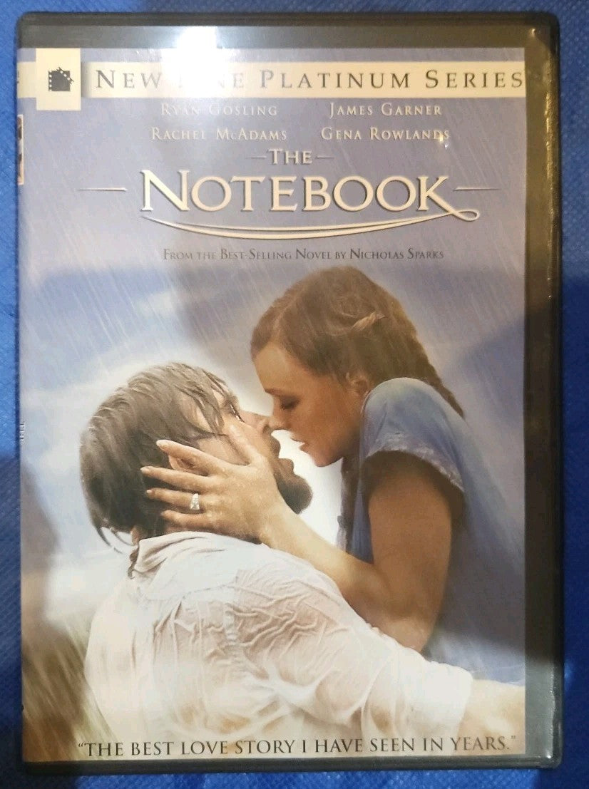 The Notebook (DVD, 2004) 2-Disc Set. Artwork Cropped. Slim Caze. Tested