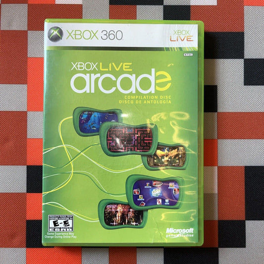 Xbox Live Arcade Compilation Disc (Microsoft Xbox 360, 2007) no manual. New case