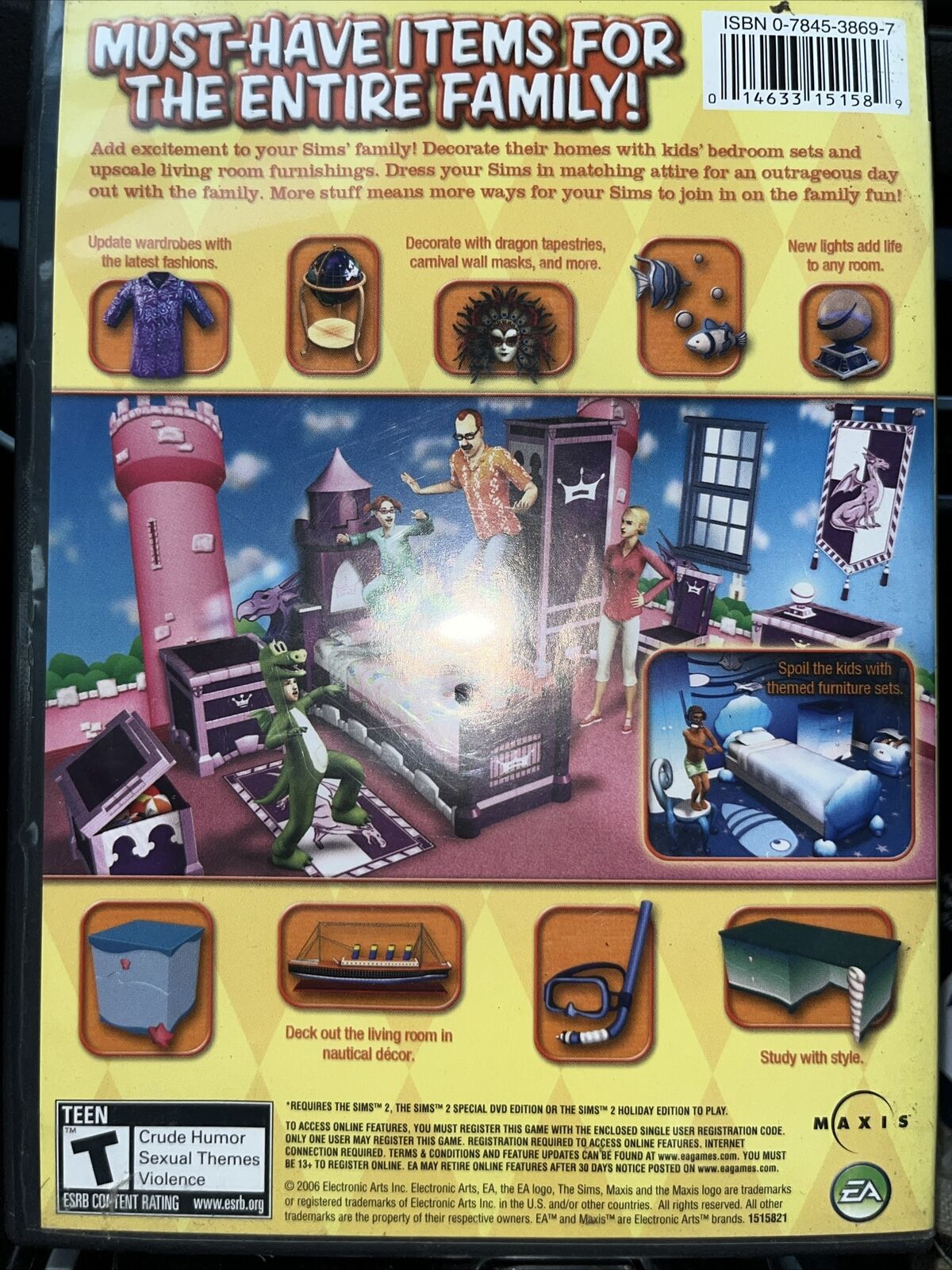 Sims 2: Family Fun Stuff (PC, 2006)