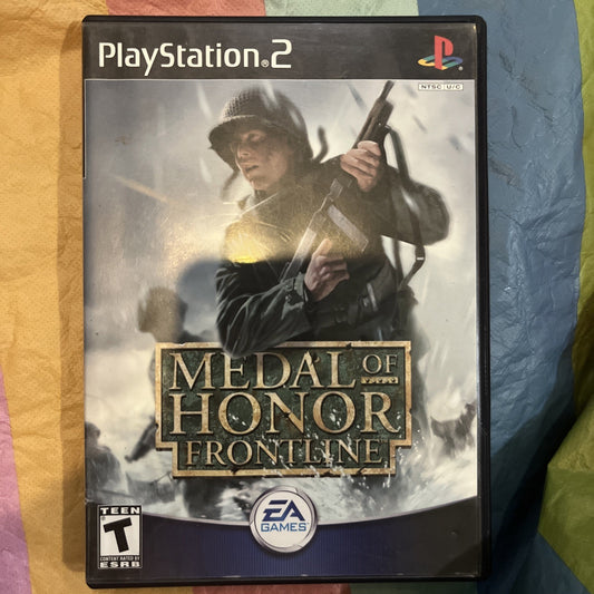 Medal of Honor: Frontline (PS2) Tested. Manual +  Reg Card. Original Case