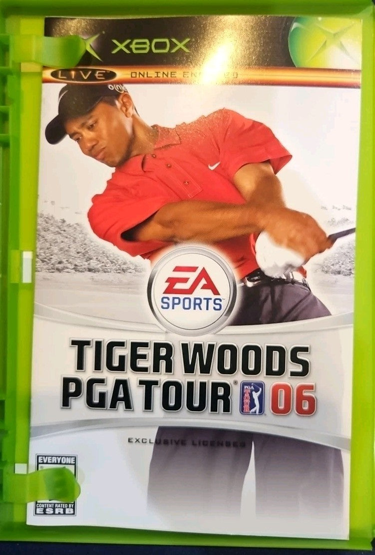 Tiger Woods Pga Tour 2006 - Microsoft Xbox. Tested. No Scratches. New Case.
