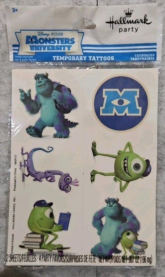 Monsters University Temporary Tattoos
