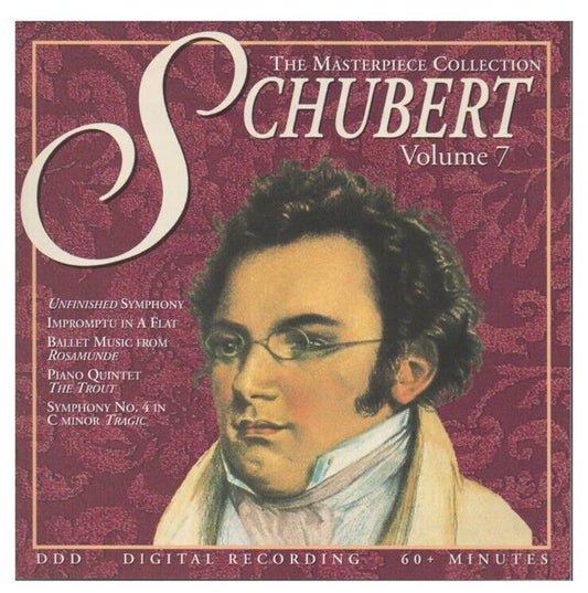 The Masterpiece Collection: Vol 7 SCHUBERT (CD, Oct-1997, Regency Music) Sealed