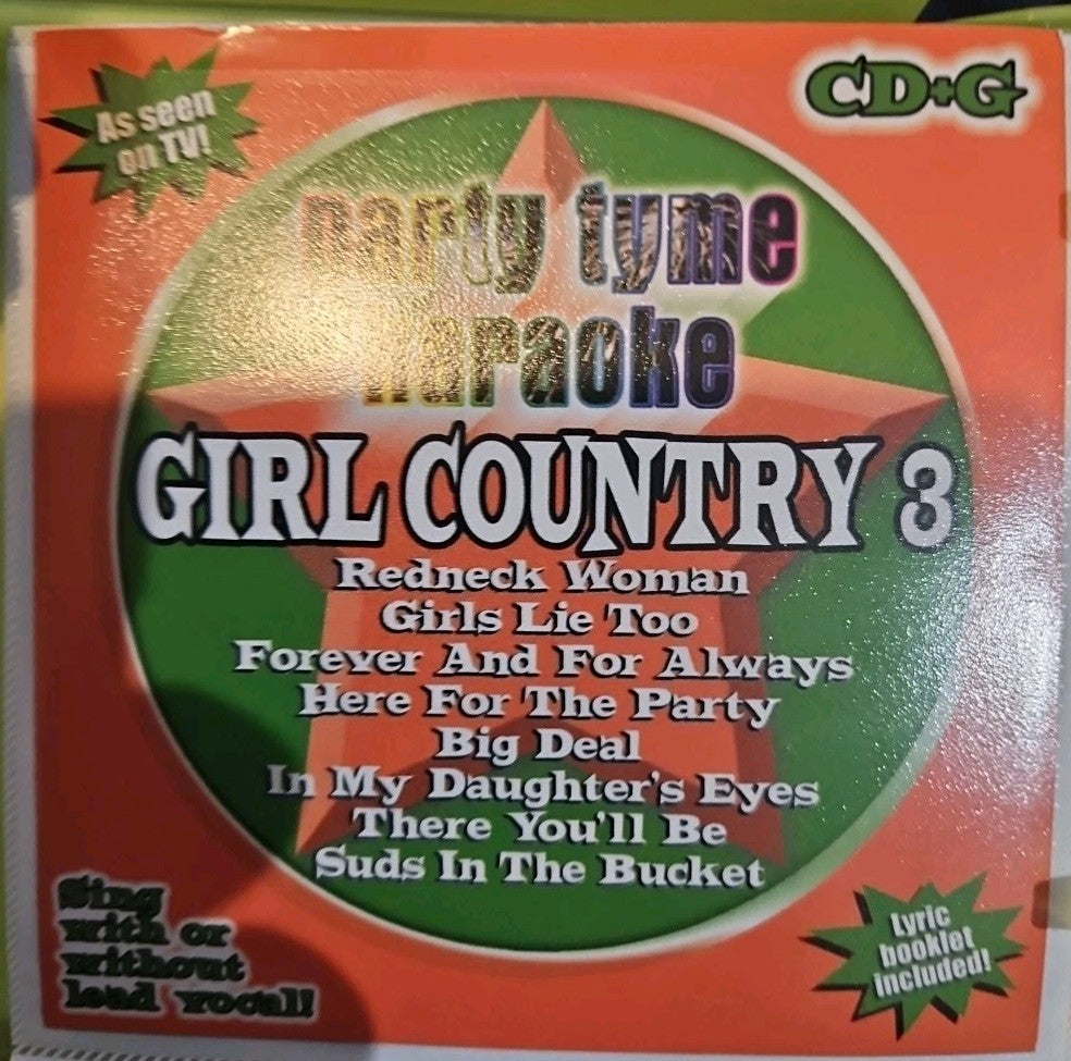Party Tyme Karaoke: Girl Country Party Pack by Sybersound (CD, 2006)