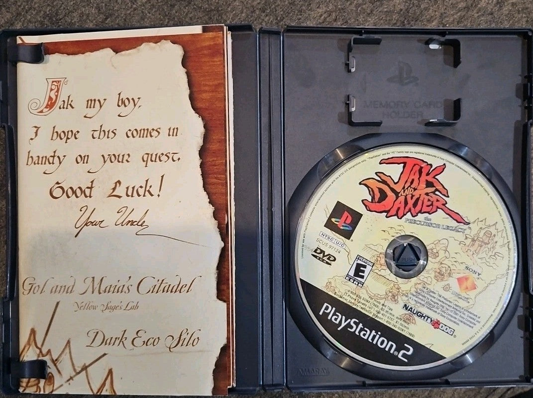 Jax & Daxter: The Precursor Legacy (PS2) Tested. Poster + Original Case