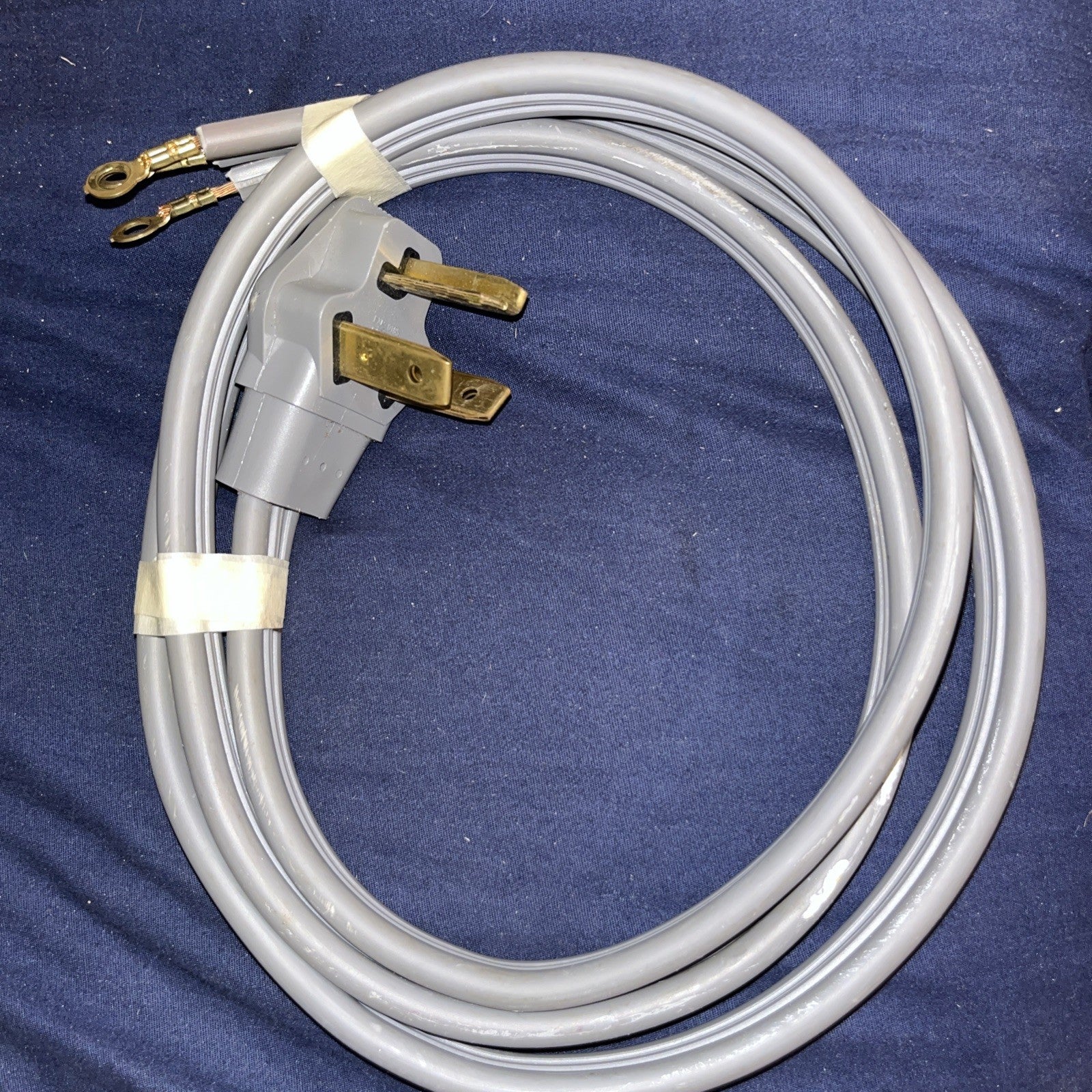 Clothes Dryer Power Cord 3 Prong Wire 30 Amp 5' Foot 10/3 Gauge Wire Heavy Duty