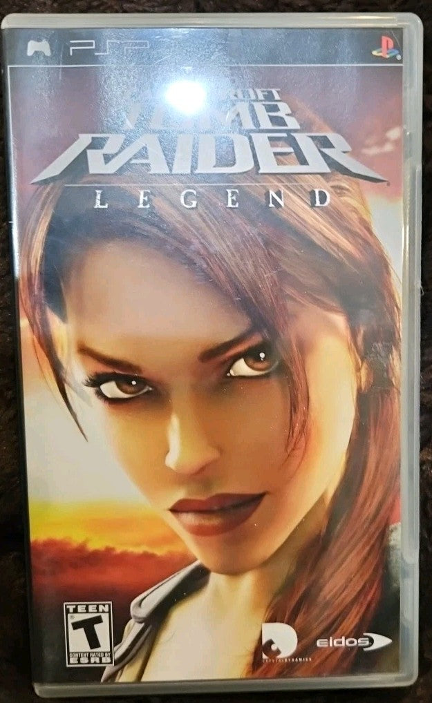 Lara Croft: Tomb Raider - Legend (Sony PSP, 2006) No Game. Box Art. Case. Manual