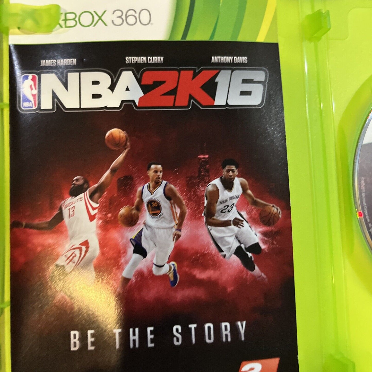 NBA 2K16 (Xbox 360) New Case. Tested. No Scratches. Resealed.