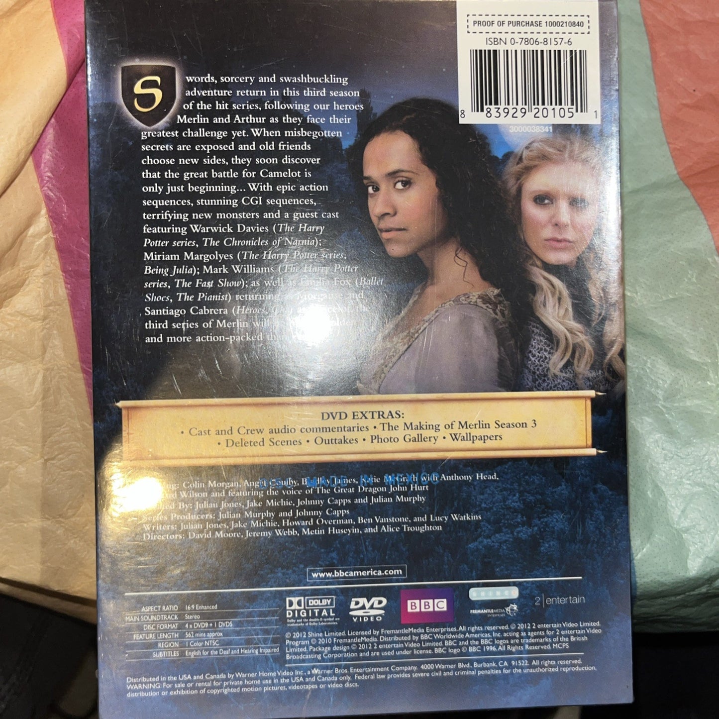 Merlin: Season 3 (DVD) Sealed
