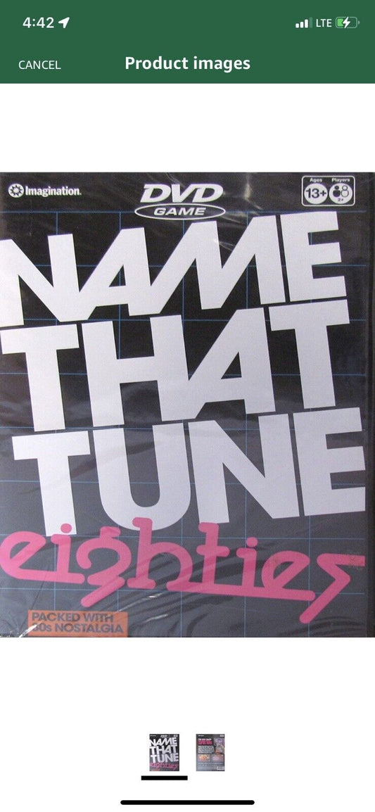 NAME THAT TUNE 80s DVD Game Eighties Nostalgia (Played with Remote Control)