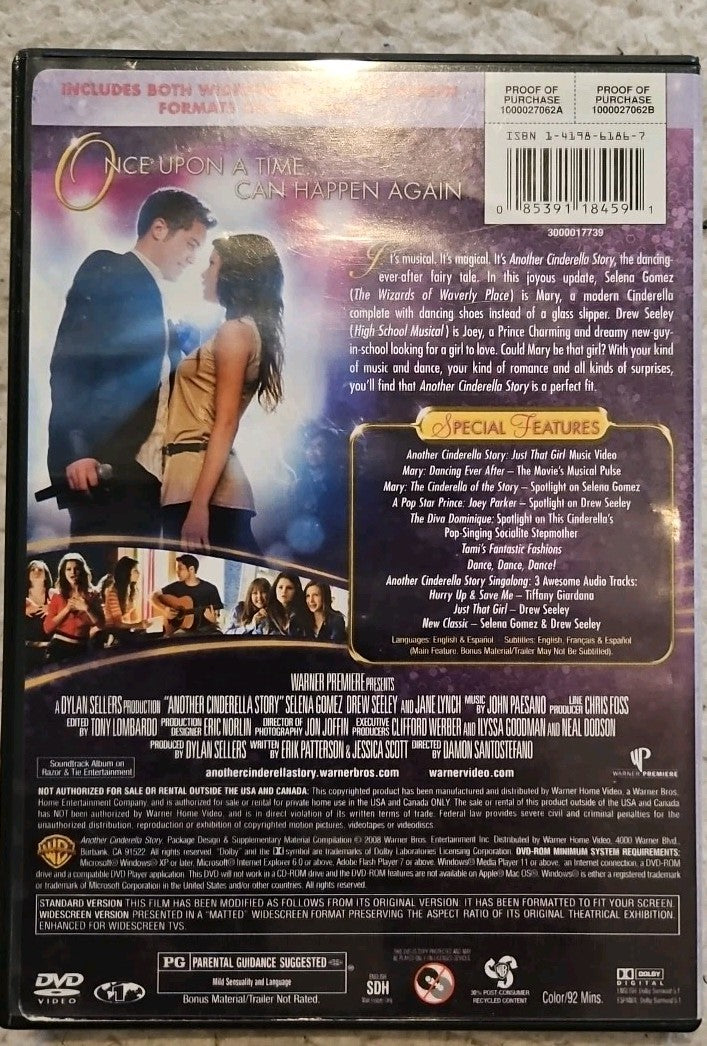 Another Cinderella Story (DVD, 2008) brand new seals.