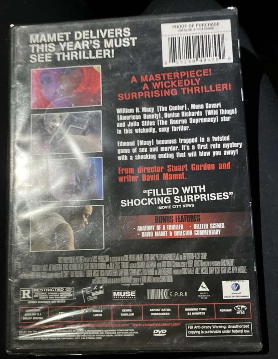 Edmond / Shadow Boxer :  Double Feature (DVD) Tested