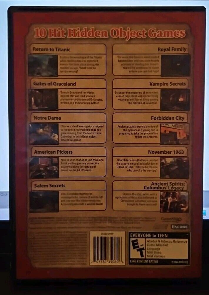 Hidden Mysteries & Lost Secrets 2 Mega 10 Pack - PC Mystery Game Collection-New+