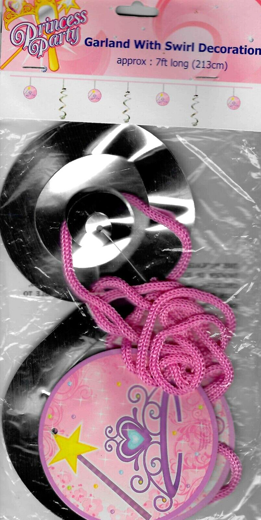 Princess Party - Garland with Swirl Decoration