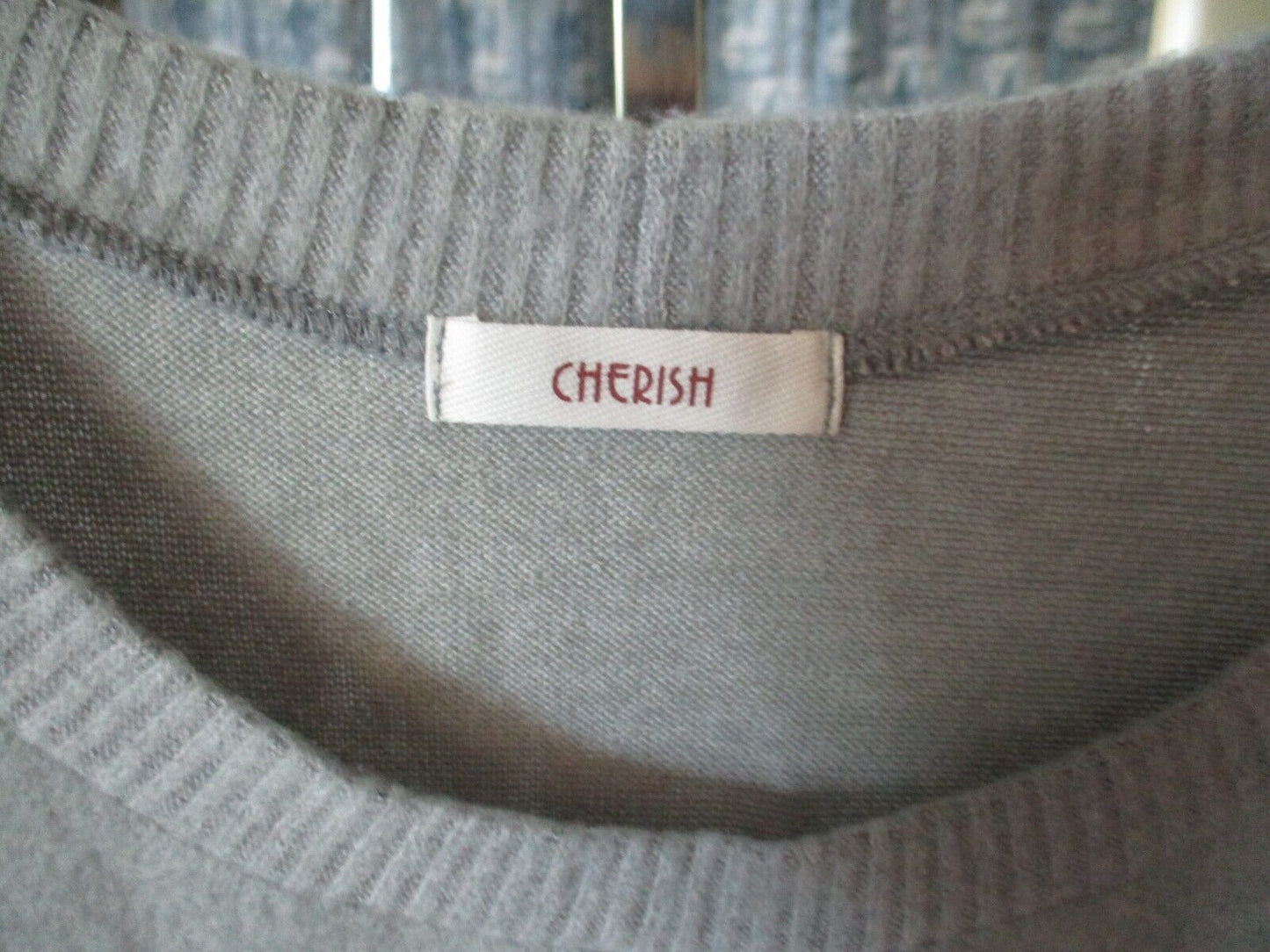 Cherish Heather Gray Fleece Puff Sleeve Top 3XL