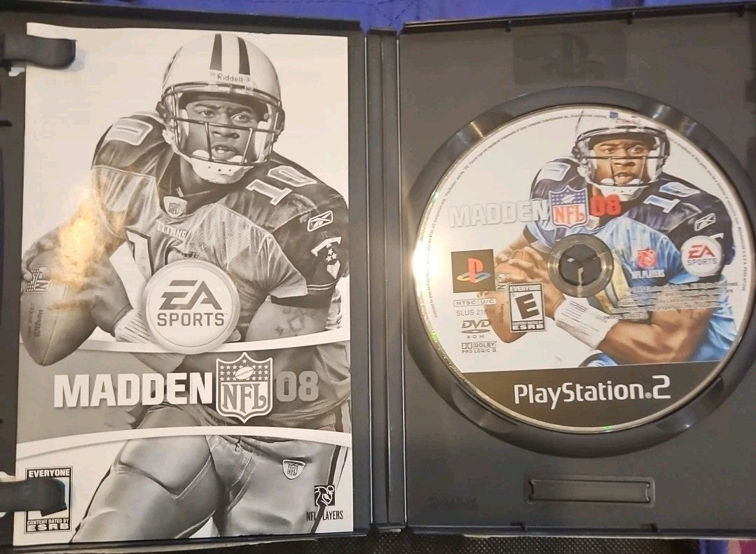 Madden NFL 08 PS2 Complete In Box (Sony Playstation 2, 2007)