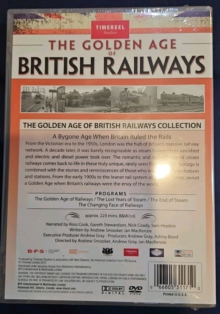 The Golden Age of British Railways (DVD, 2013, 2-Disc Set) Sealed