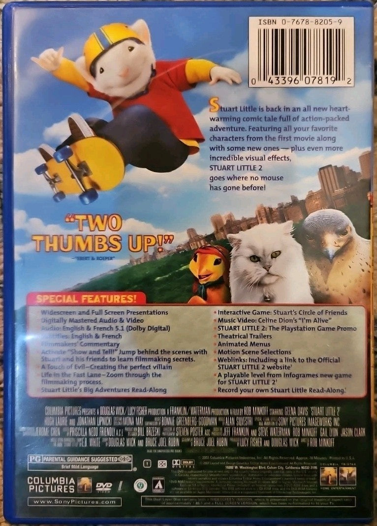 Stuart Little 2 (DVD, 2002) New Sealed