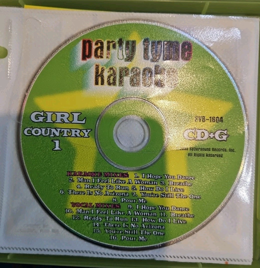 Party Tyme Karaoke: Girl Country Party Pack by Sybersound (CD, 2006)