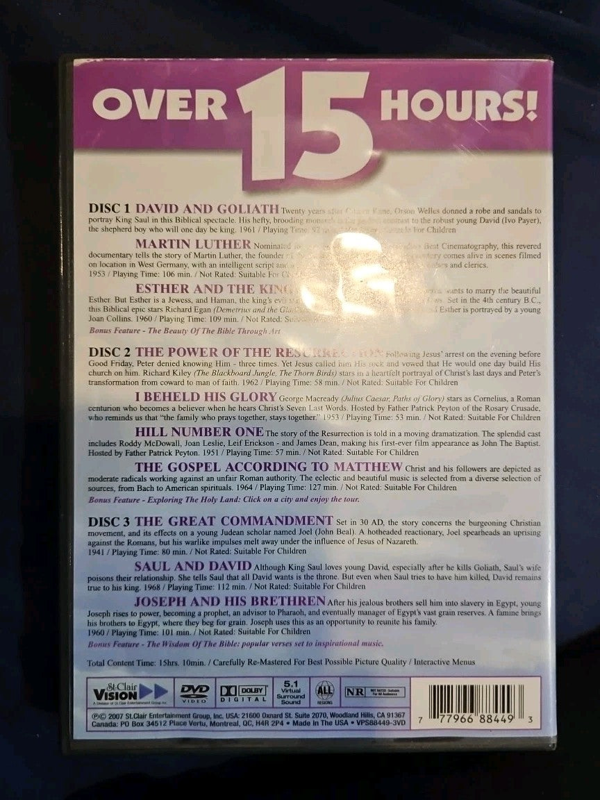Bible Time Classics - 3 Pack (DVD, 2004, 3-Disc Set)