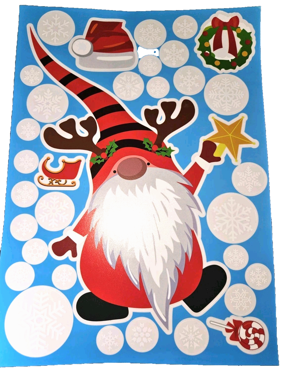 Christmas Spray & Cling Decals 8 Sheets -240 Decals