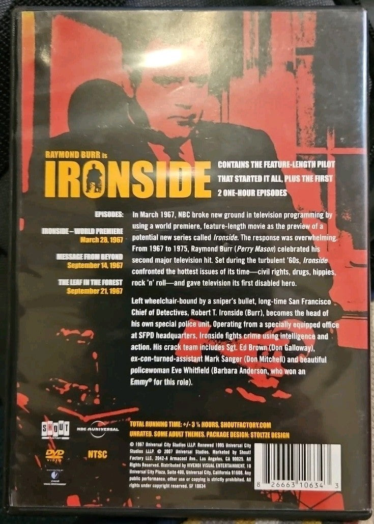 Ironside: Season 1 Volume 1 (DVD, 1967)  New Sealed