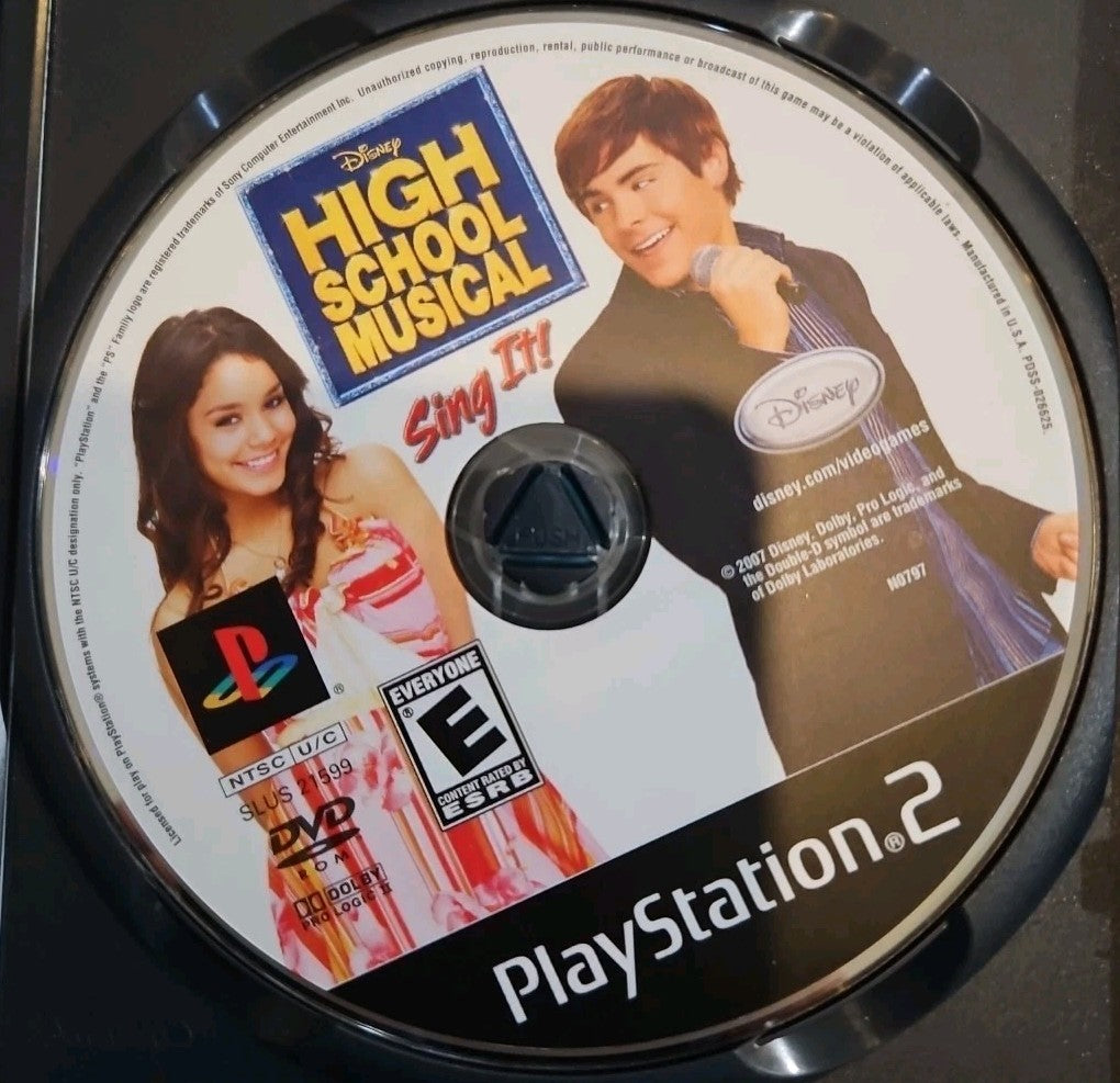 High School Musical: Sing It (PS2) Tested. Manual. Lyrics. Mint