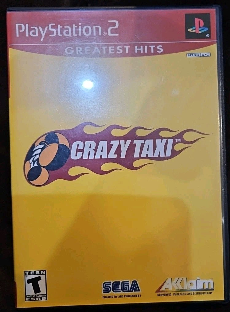 Crazy Taxi - Sony PlayStation 2. No Game. Case + Artwork + Manual ONLY