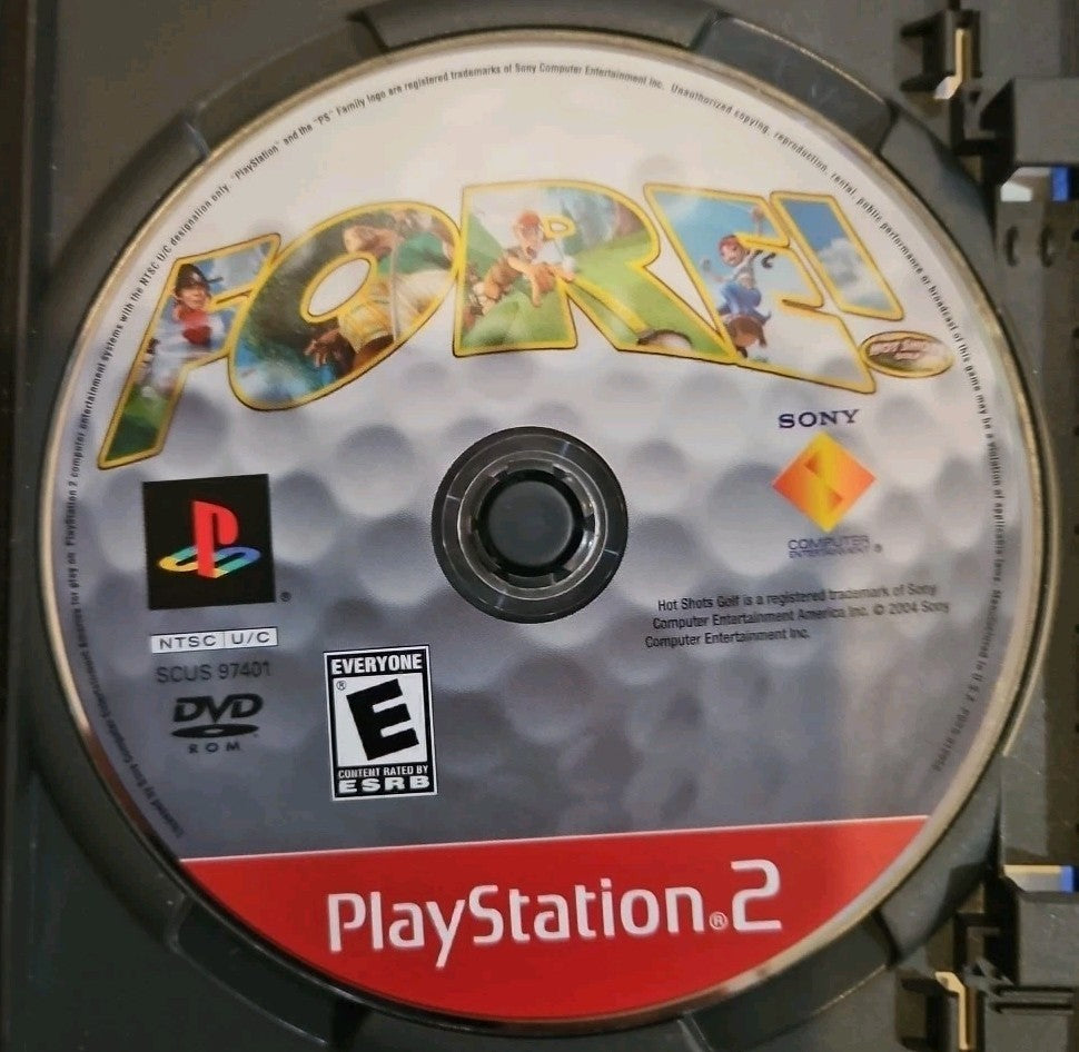 Hot Shots Golf: Fore (Sony PlayStation 2, 2004) Mint. Tested. w/Manual