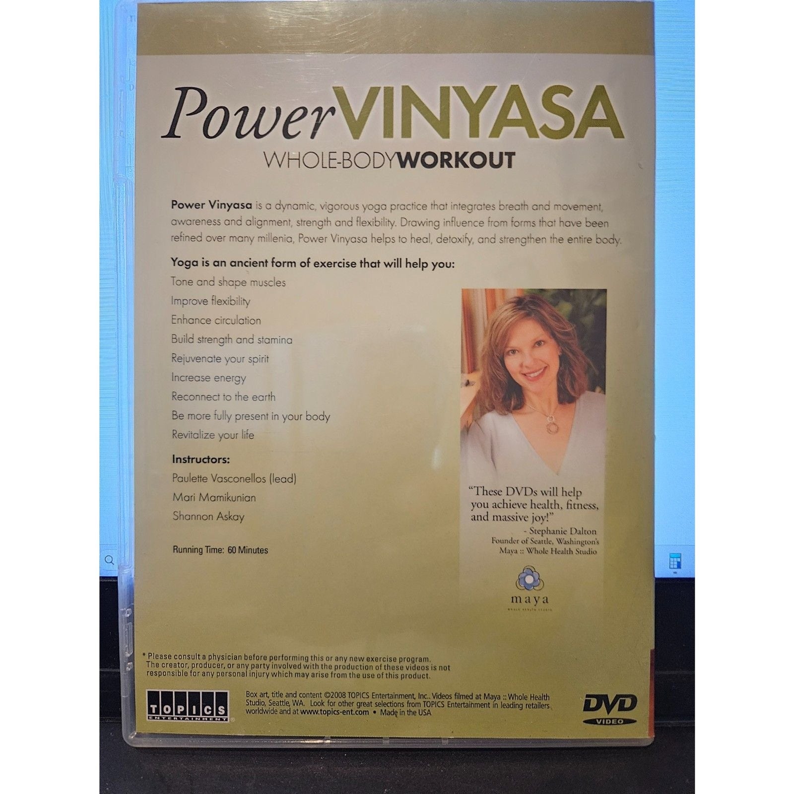 Power Vinyasa Whole Body Workout (DVD) Brand New Sealed